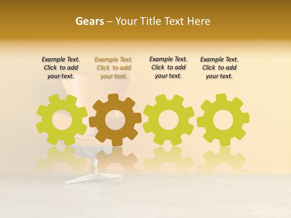 Seat Lamp Design PowerPoint Template