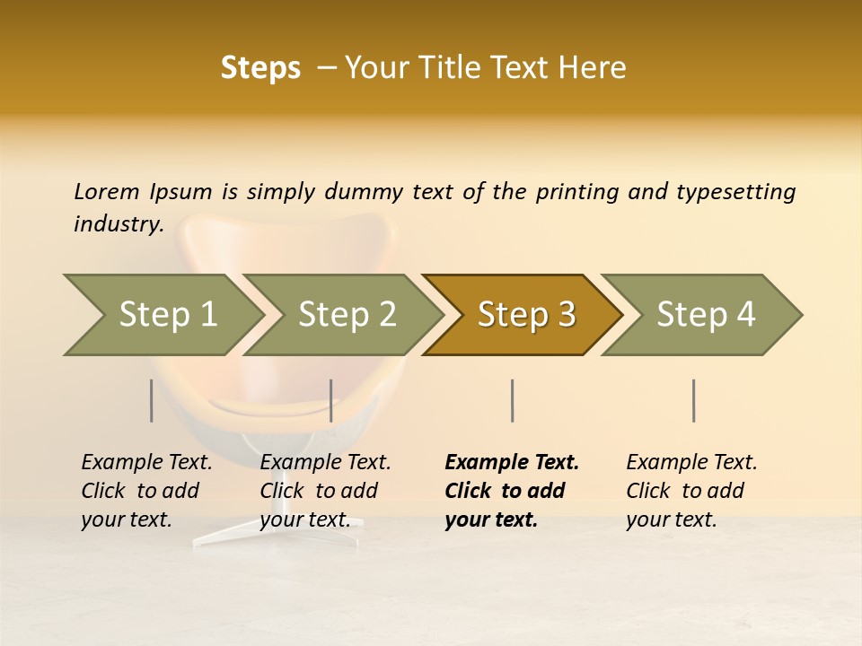 Seat Lamp Design PowerPoint Template