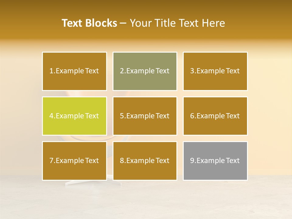 Seat Lamp Design PowerPoint Template