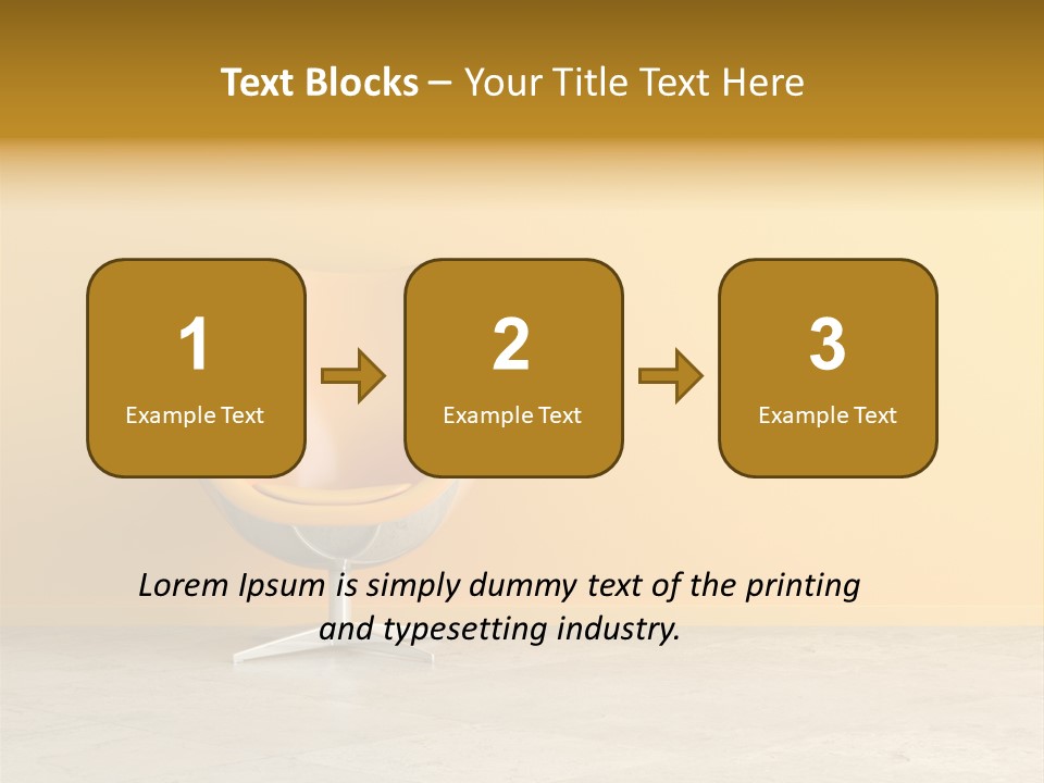 Seat Lamp Design PowerPoint Template