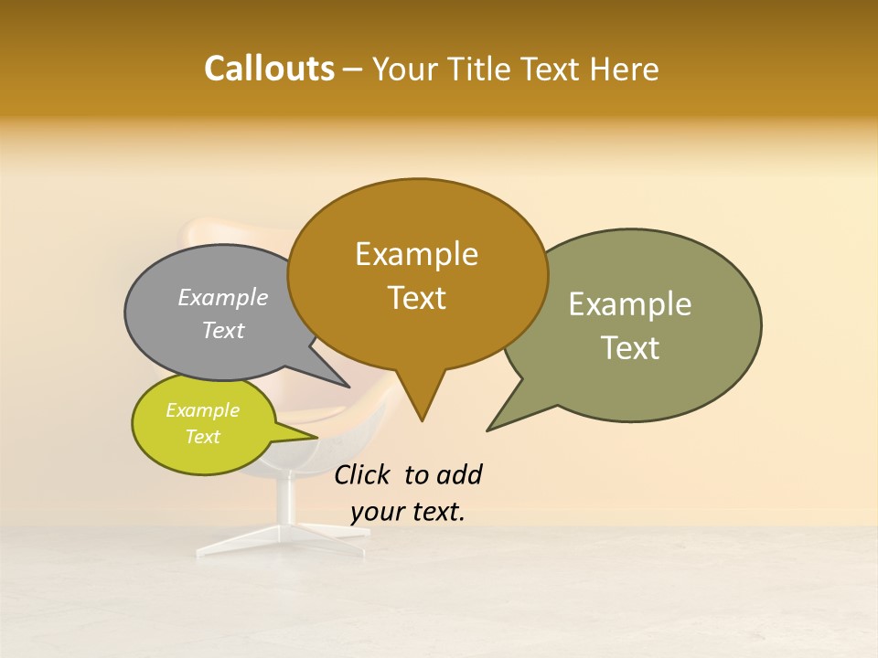 Seat Lamp Design PowerPoint Template
