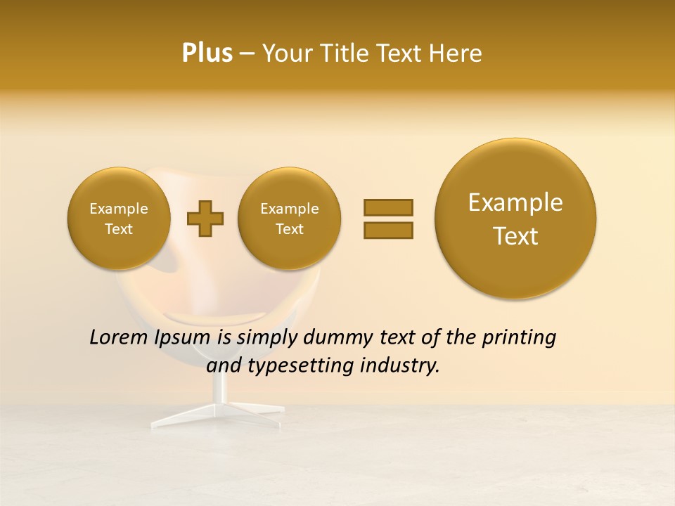Seat Lamp Design PowerPoint Template