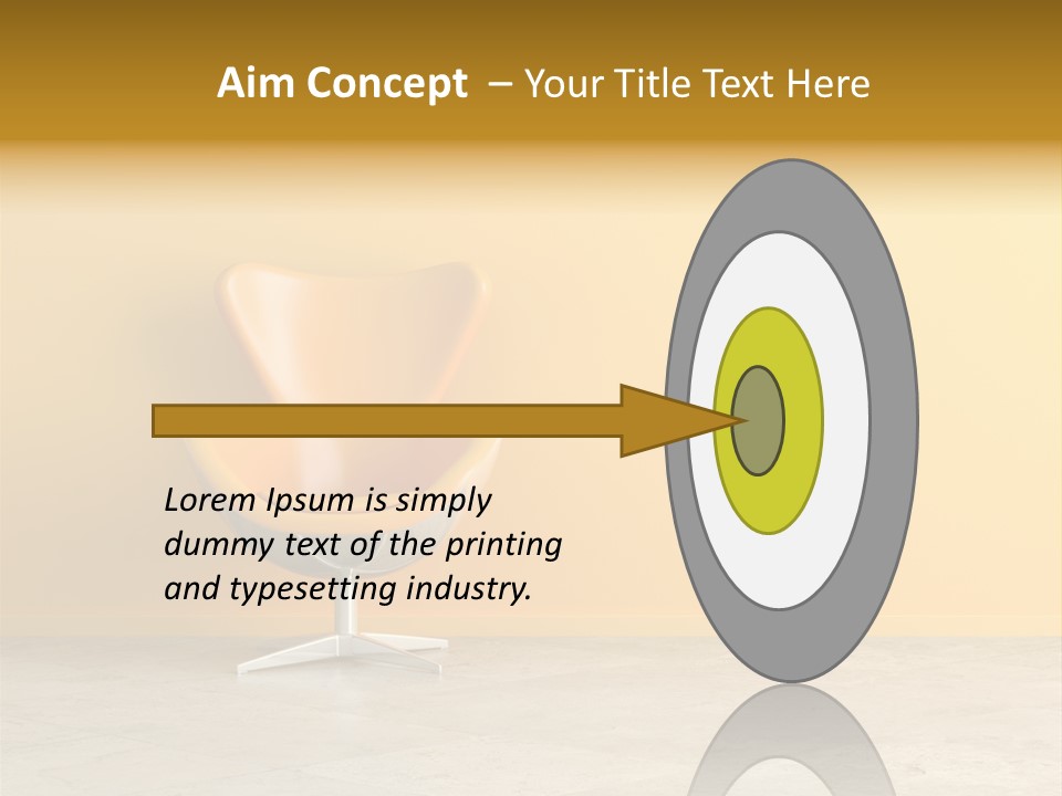 Seat Lamp Design PowerPoint Template