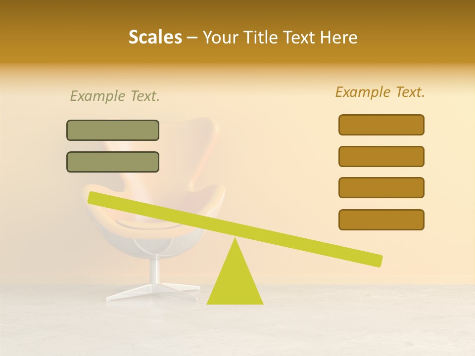 Seat Lamp Design PowerPoint Template