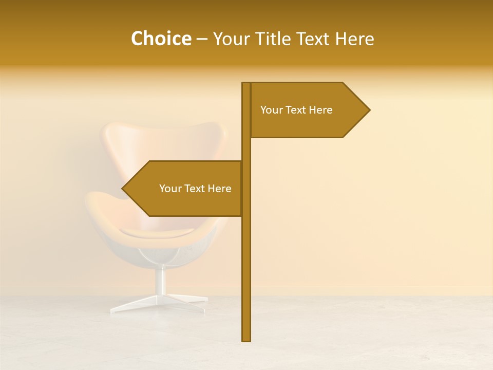 Seat Lamp Design PowerPoint Template