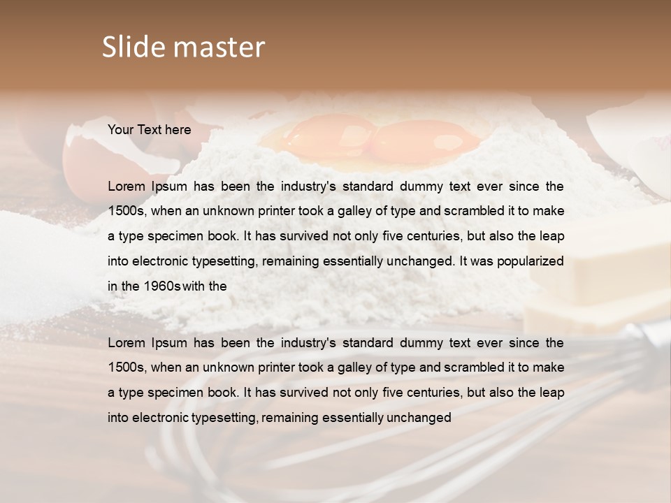 Raw Cake Baker PowerPoint Template