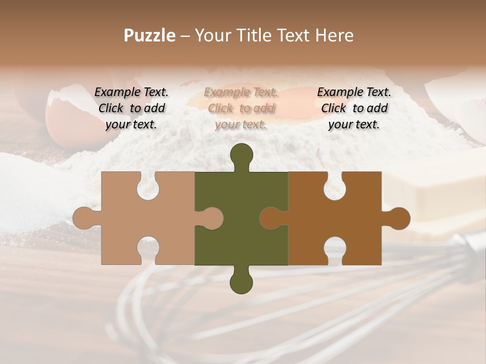 Raw Cake Baker PowerPoint Template