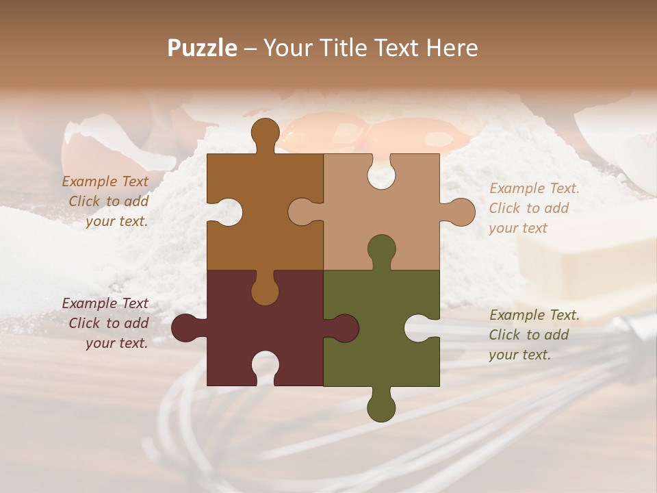 Raw Cake Baker PowerPoint Template