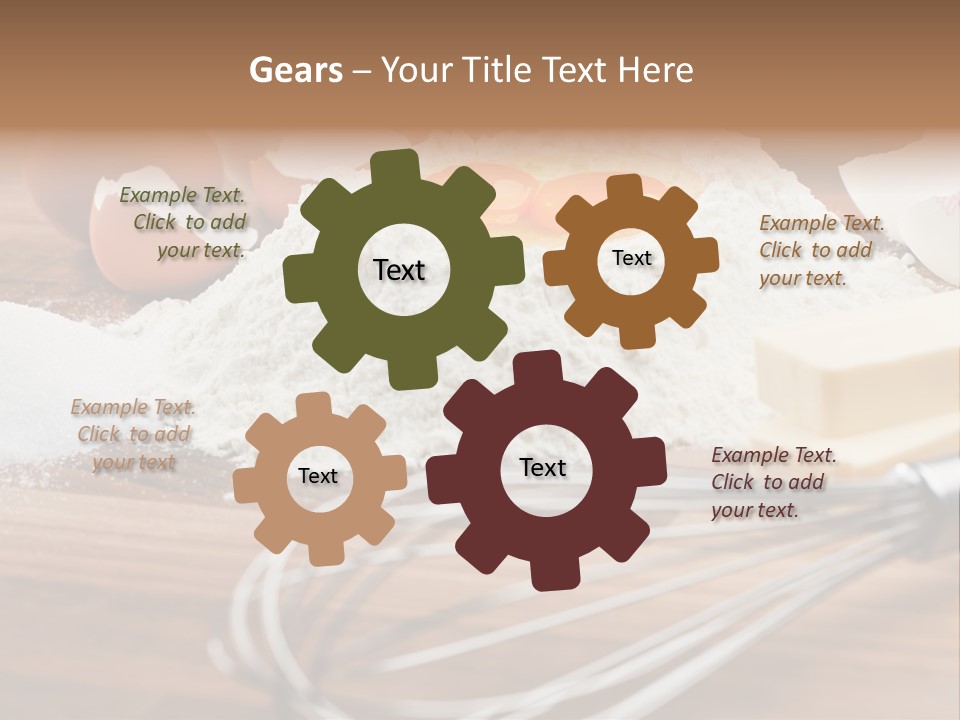 Raw Cake Baker PowerPoint Template