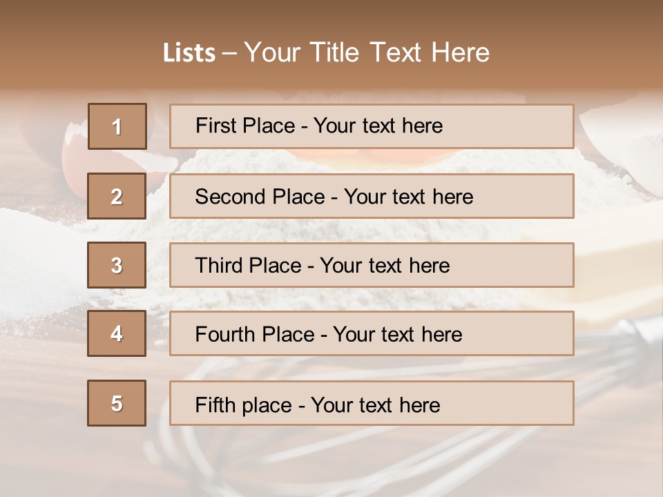 Raw Cake Baker PowerPoint Template
