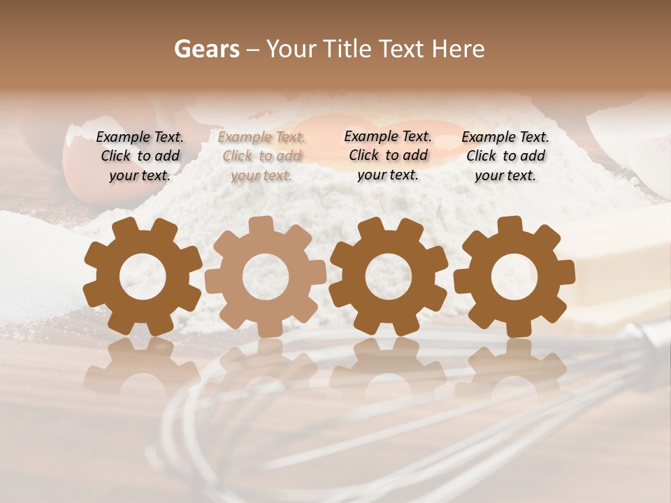 Raw Cake Baker PowerPoint Template