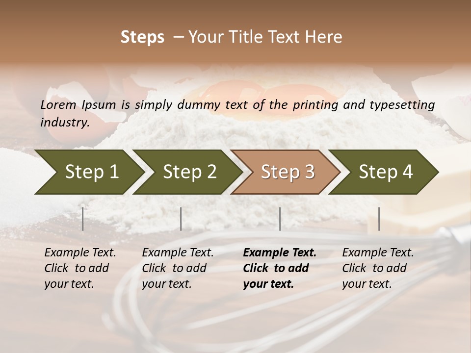 Raw Cake Baker PowerPoint Template