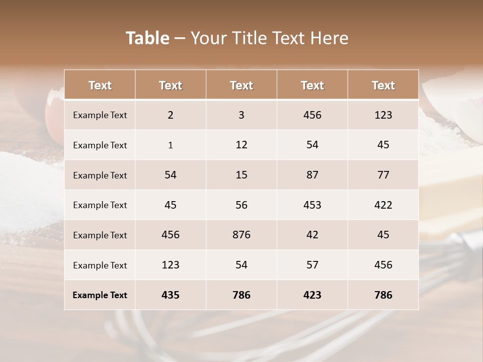 Raw Cake Baker PowerPoint Template