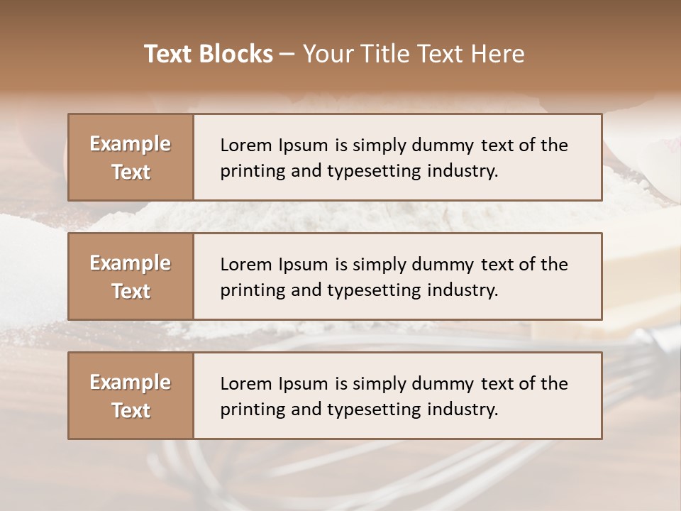 Raw Cake Baker PowerPoint Template