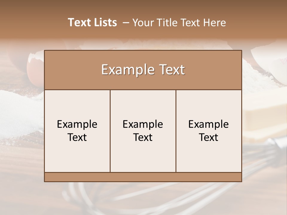 Raw Cake Baker PowerPoint Template