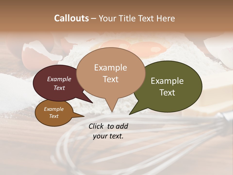 Raw Cake Baker PowerPoint Template