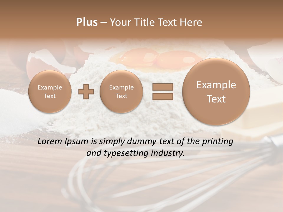 Raw Cake Baker PowerPoint Template