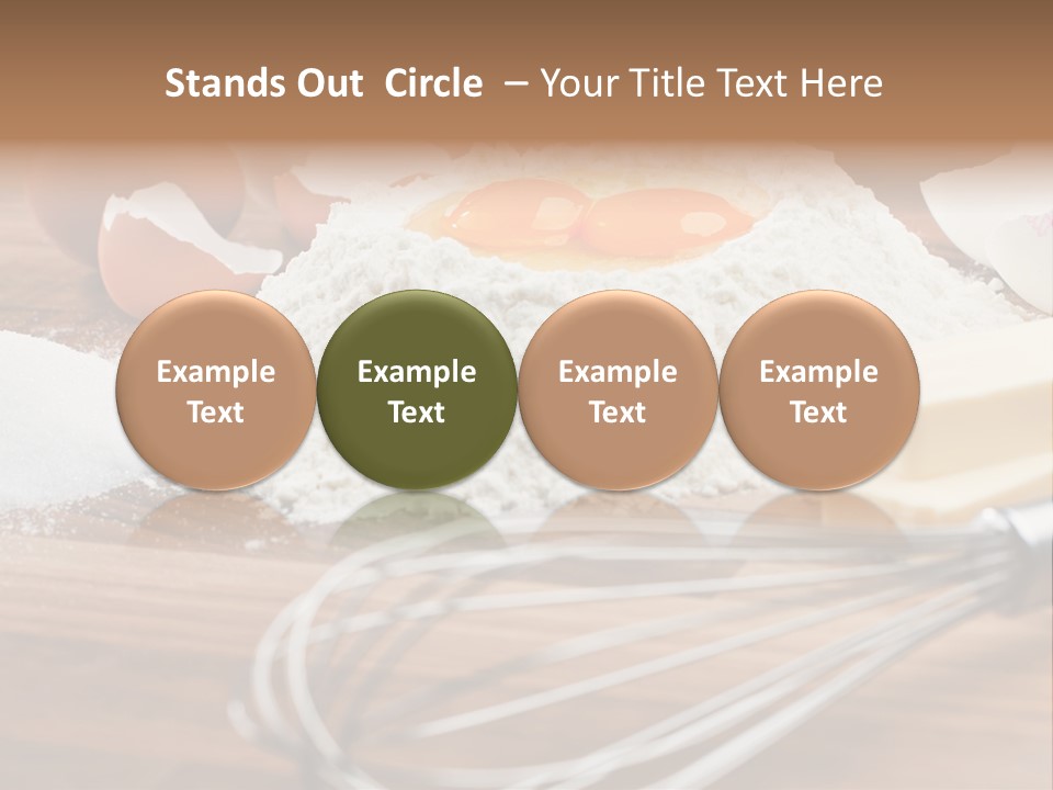 Raw Cake Baker PowerPoint Template