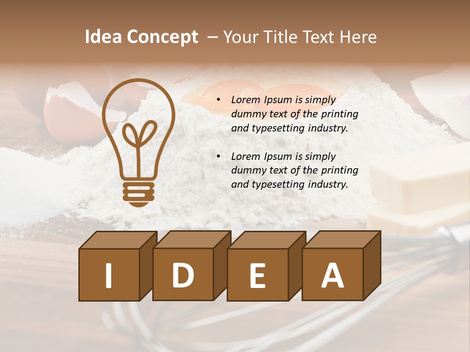 Raw Cake Baker PowerPoint Template