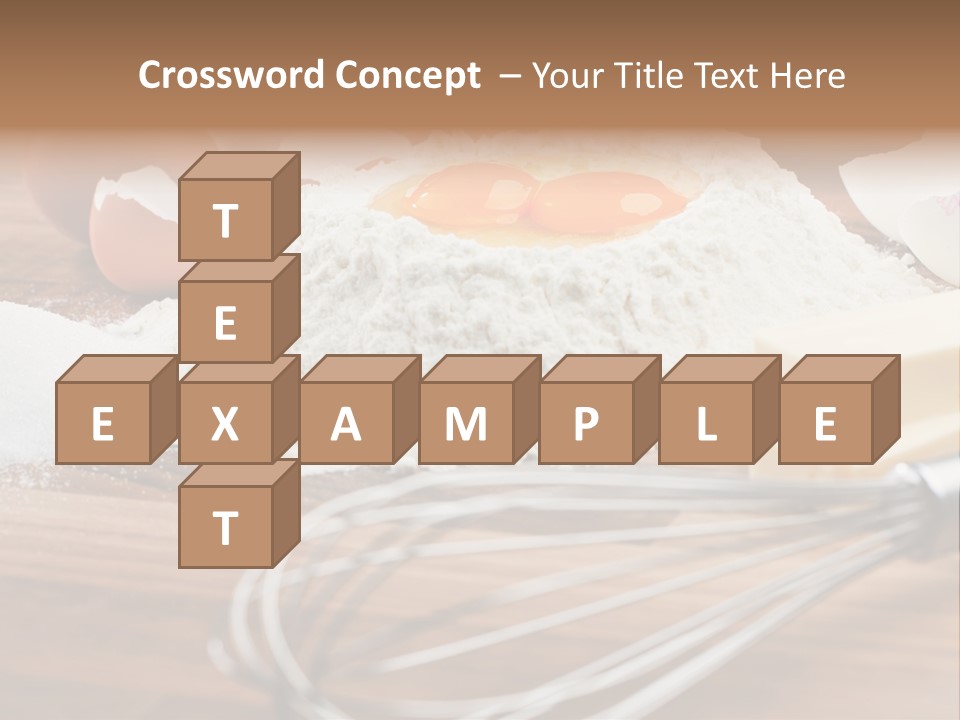 Raw Cake Baker PowerPoint Template