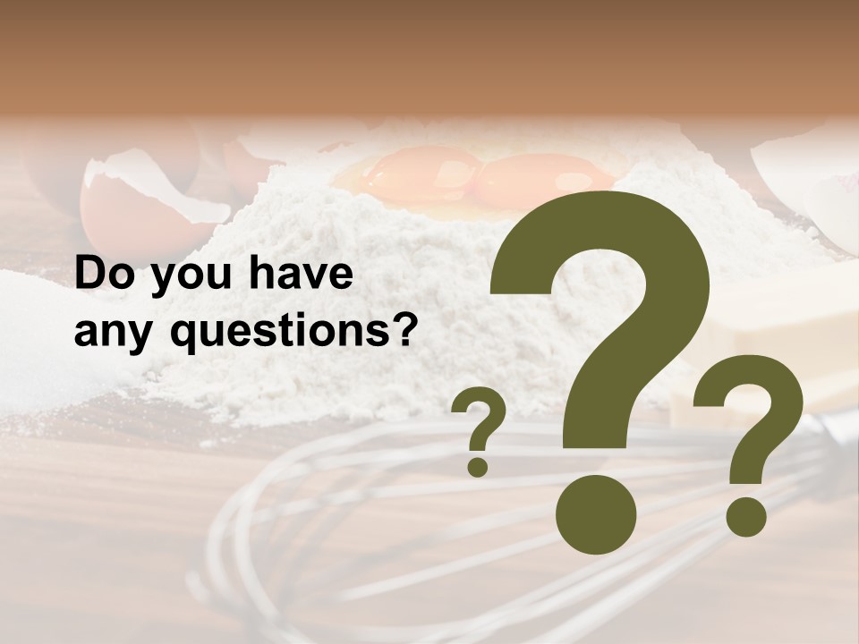 Raw Cake Baker PowerPoint Template