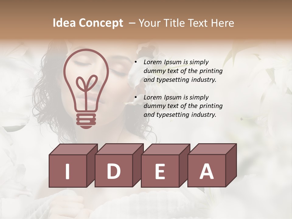 Sensuality People Dream PowerPoint Template