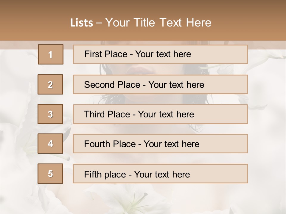 Single Summer Shoulder PowerPoint Template