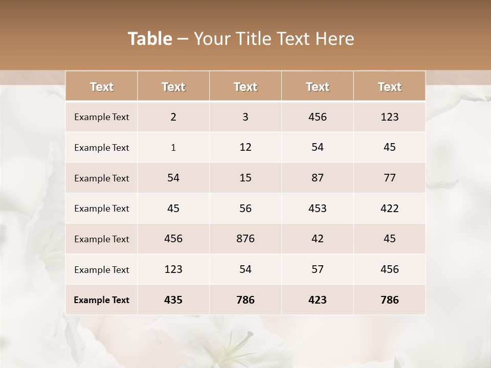 Single Summer Shoulder PowerPoint Template