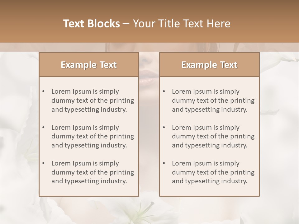 Single Summer Shoulder PowerPoint Template