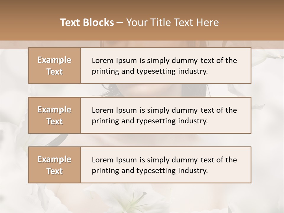 Single Summer Shoulder PowerPoint Template