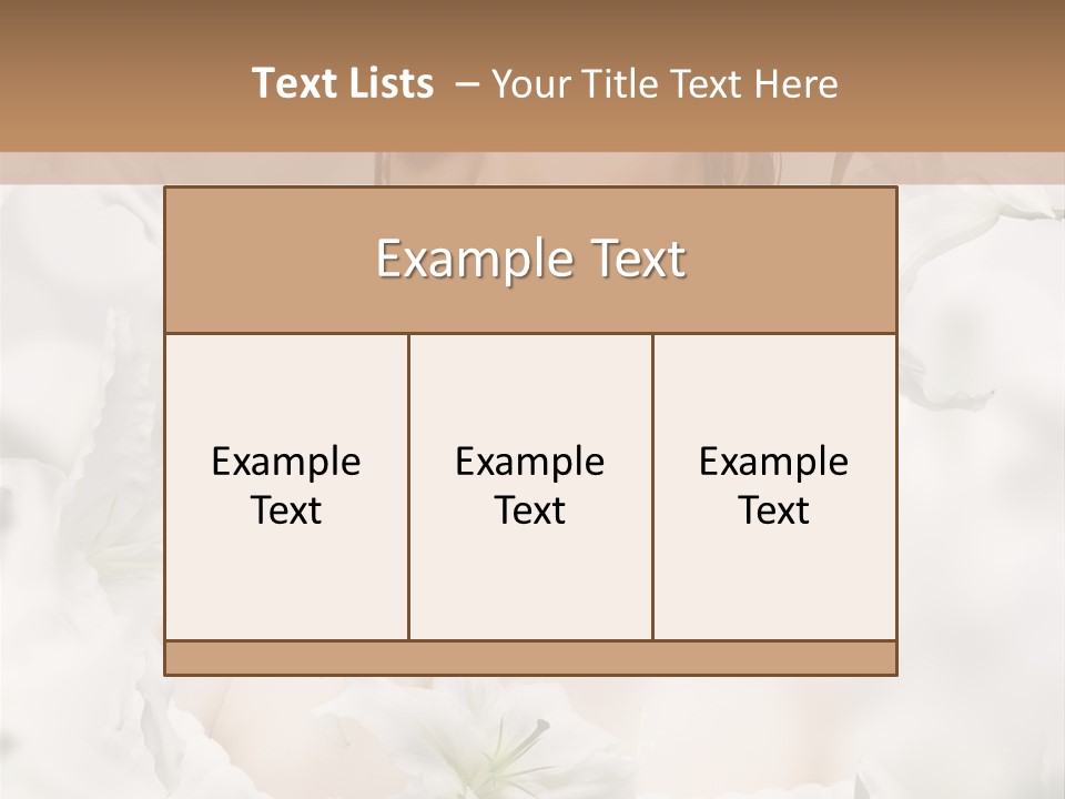 Single Summer Shoulder PowerPoint Template