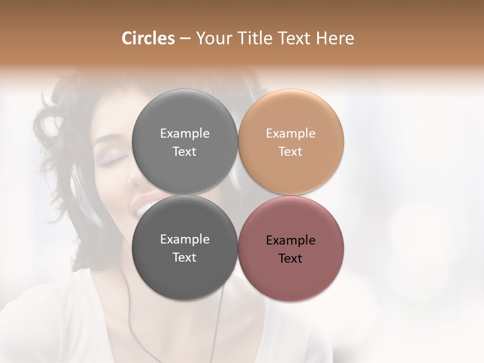 Leisure Face Music PowerPoint Template