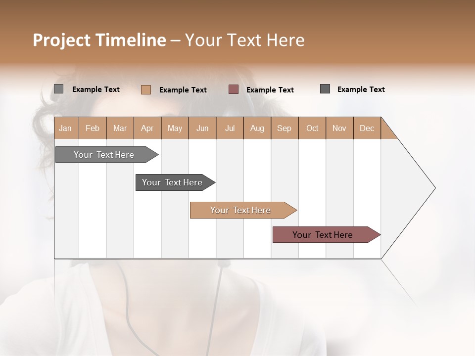 Leisure Face Music PowerPoint Template