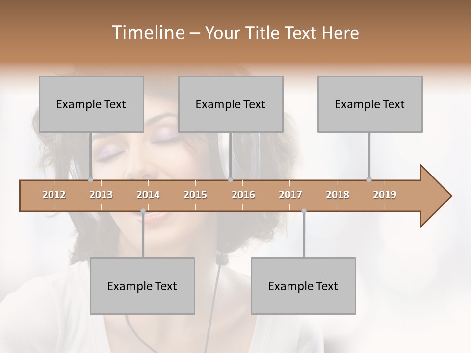 Leisure Face Music PowerPoint Template