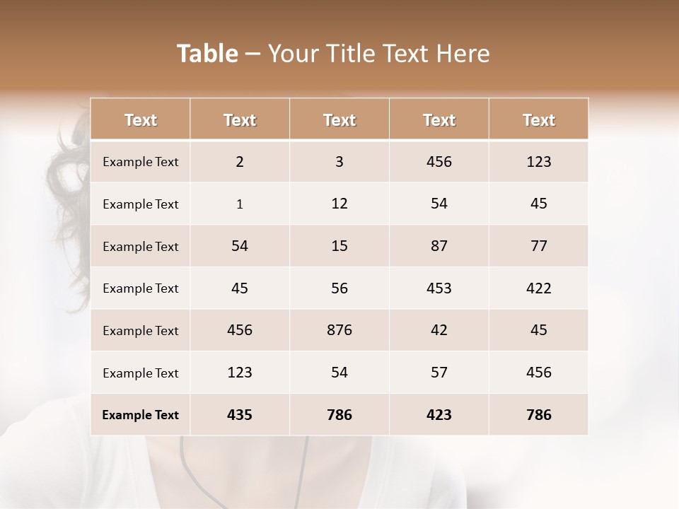 Leisure Face Music PowerPoint Template