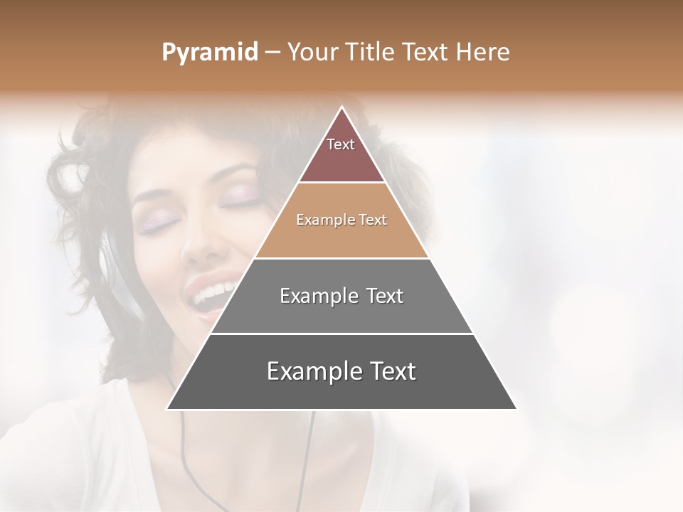 Leisure Face Music PowerPoint Template