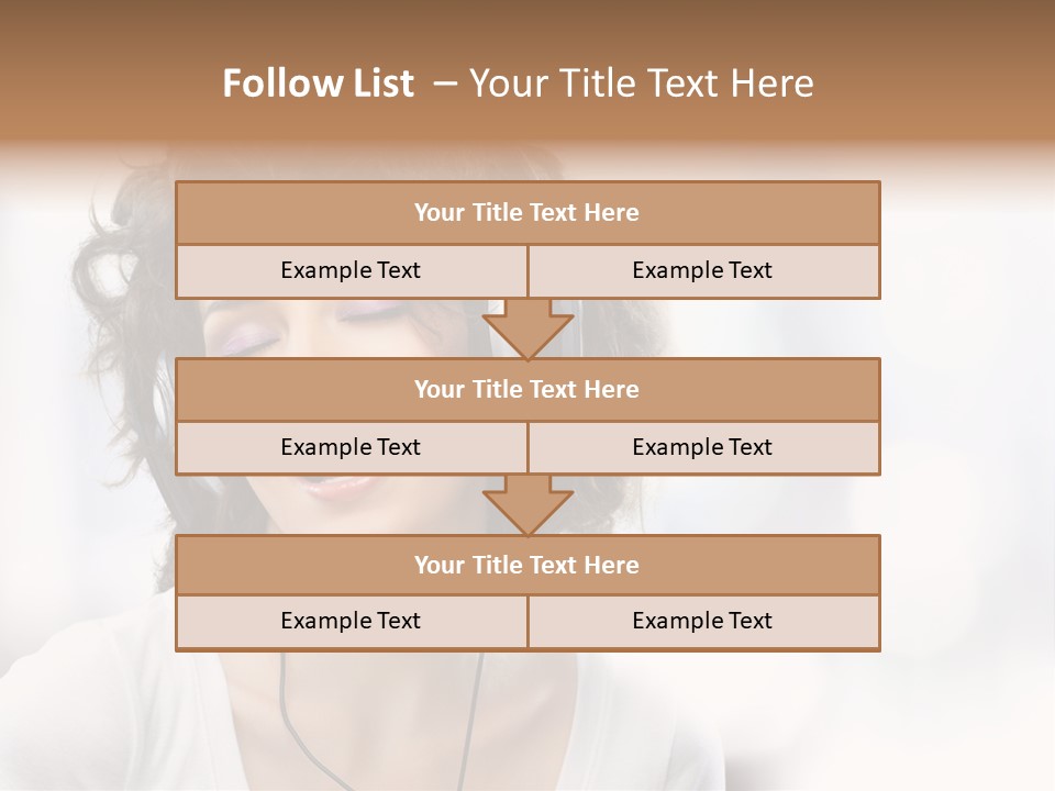 Leisure Face Music PowerPoint Template