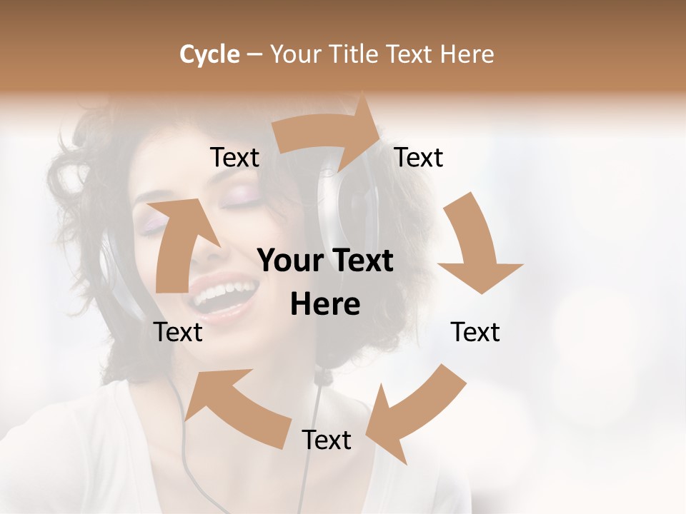 Leisure Face Music PowerPoint Template