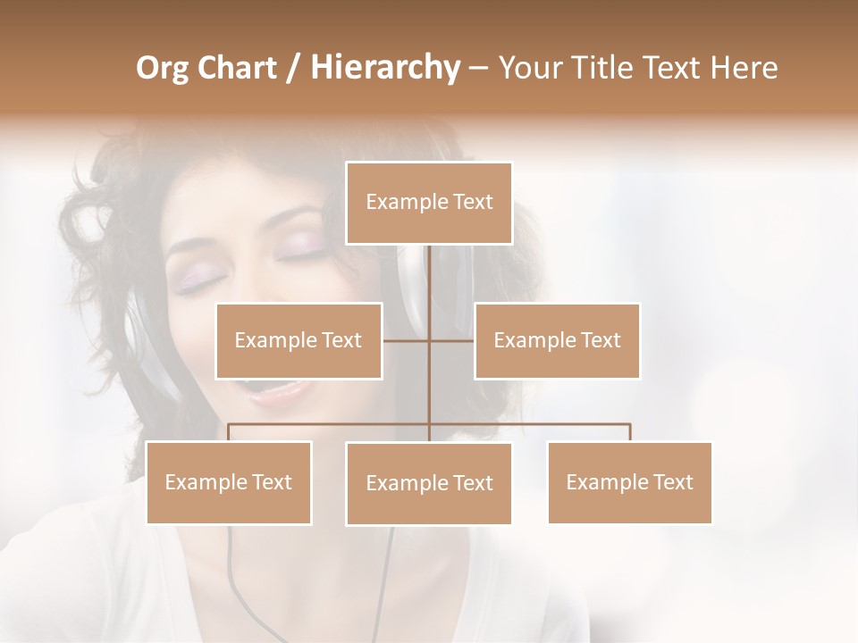 Leisure Face Music PowerPoint Template