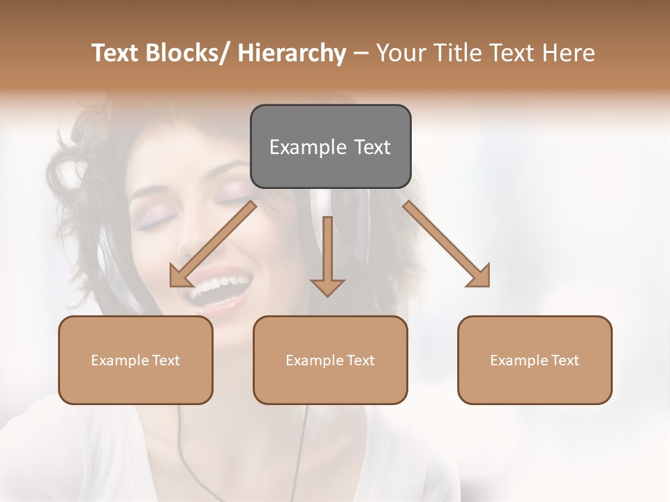 Leisure Face Music PowerPoint Template