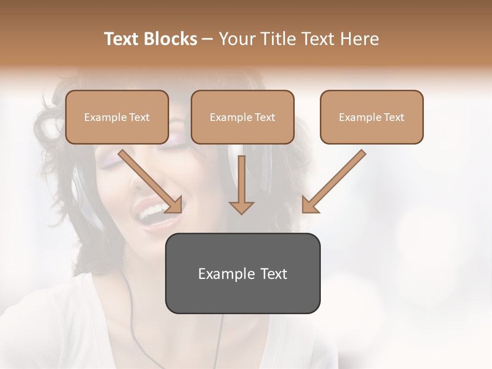Leisure Face Music PowerPoint Template