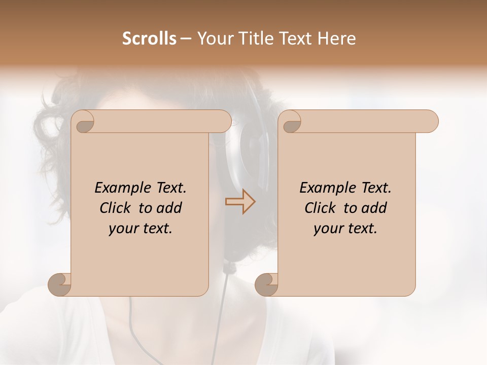 Leisure Face Music PowerPoint Template