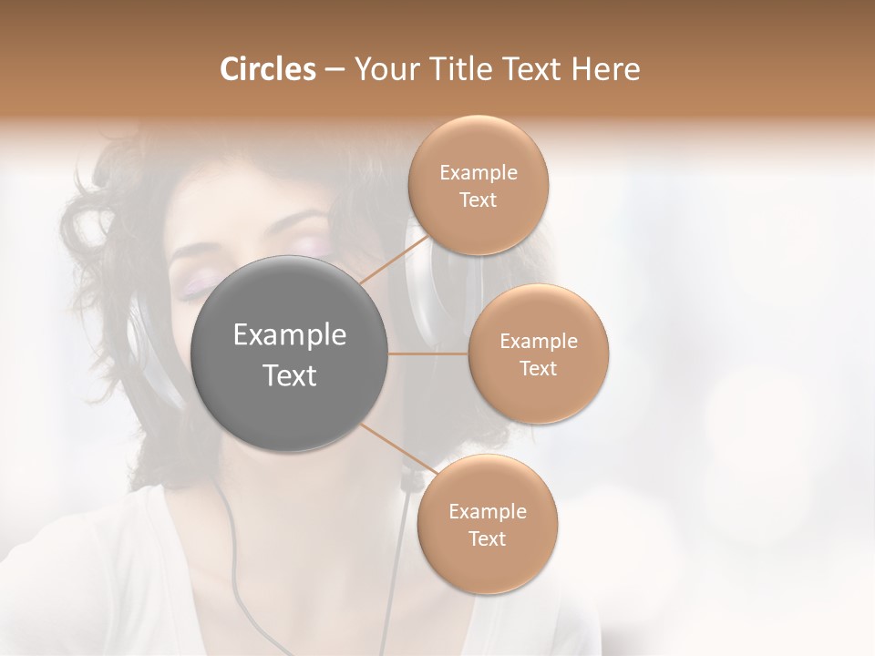 Leisure Face Music PowerPoint Template