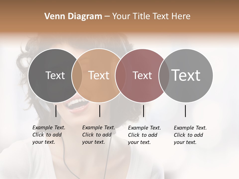 Leisure Face Music PowerPoint Template