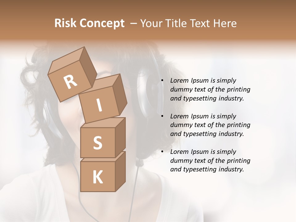 Leisure Face Music PowerPoint Template