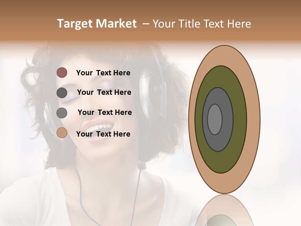 Leisure Face Music PowerPoint Template