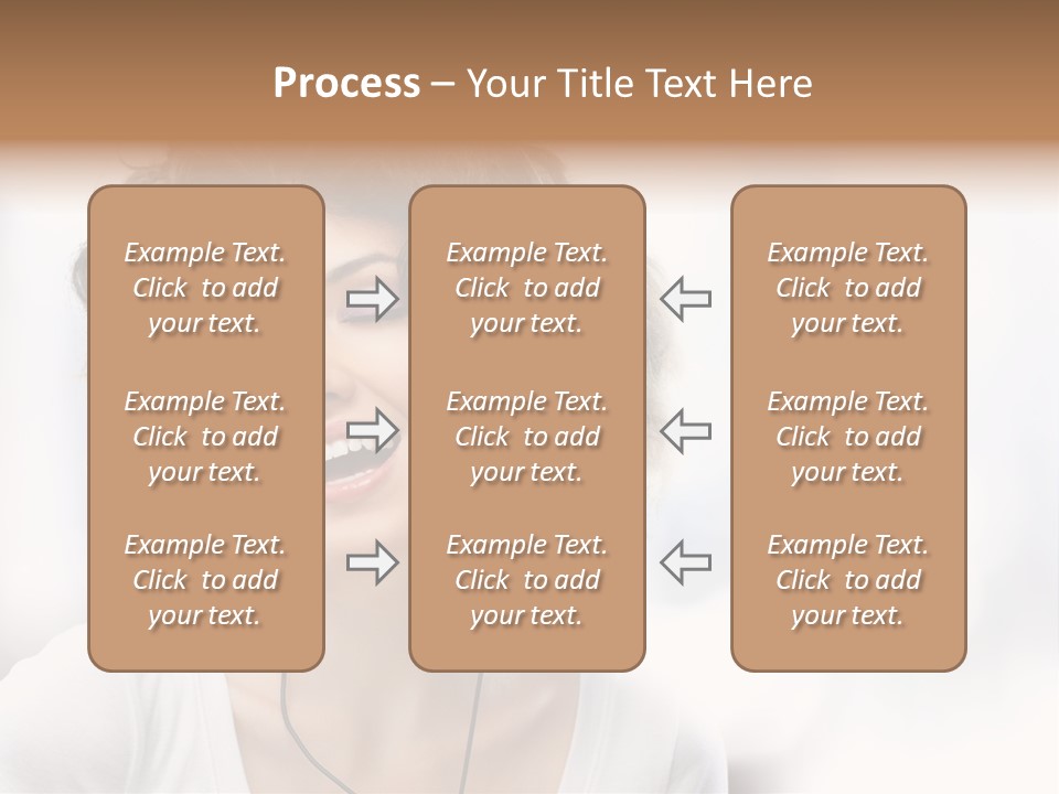 Leisure Face Music PowerPoint Template