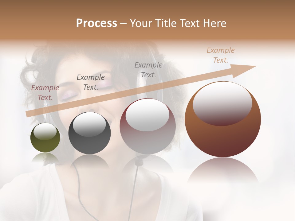 Leisure Face Music PowerPoint Template