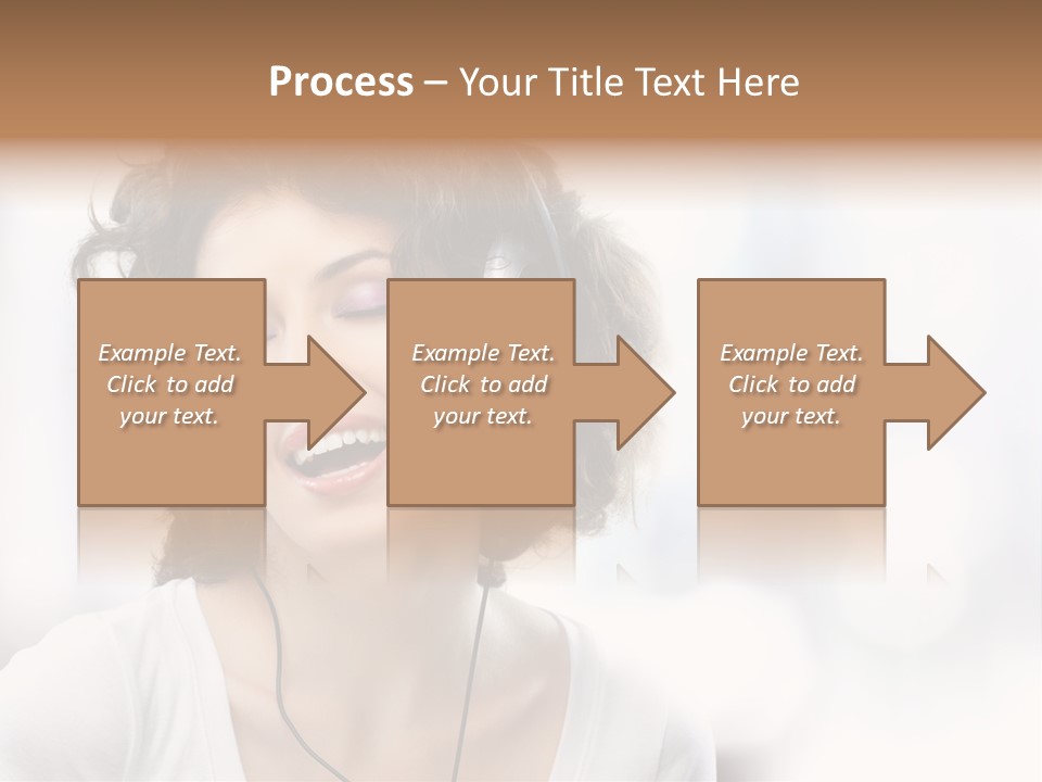 Leisure Face Music PowerPoint Template