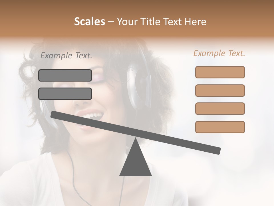 Leisure Face Music PowerPoint Template